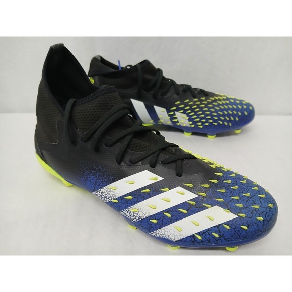 Adidas Men's Predator Freak.2 FG Soccer Cleats S42980 Black Solar Yellow Sz 12